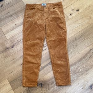 PAIGE Gold Hoxton Mid-rise Skinny Corduroy Pants
